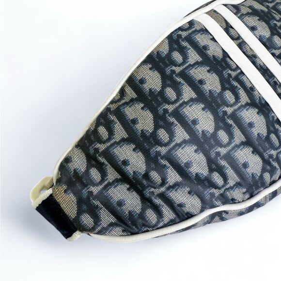 CHRISTIAN DIOR Vintage 2003 Navy Blue Trotter  Nylon Belt Bag - Picture 12 of 13